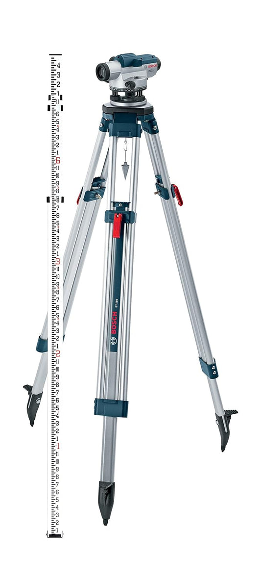 Bosch GOL 32D 32x Optical Level Kit with Indian Make Tripod and Levelling Staff