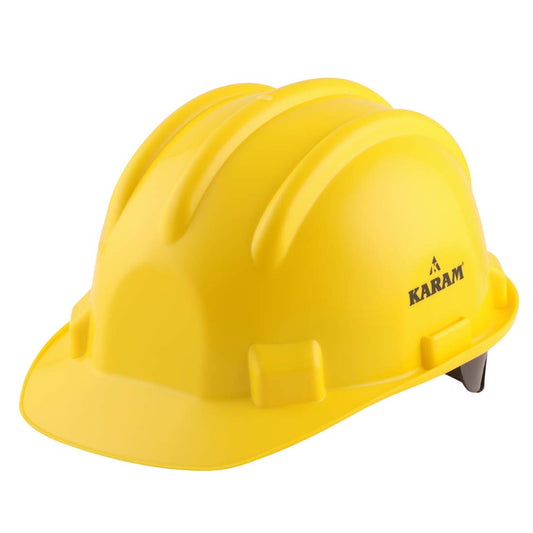 KARAM PN521 Safety Helmet for Men Construction Helmet | Ratchet Type Adjustment with Adjustable Chin Strap