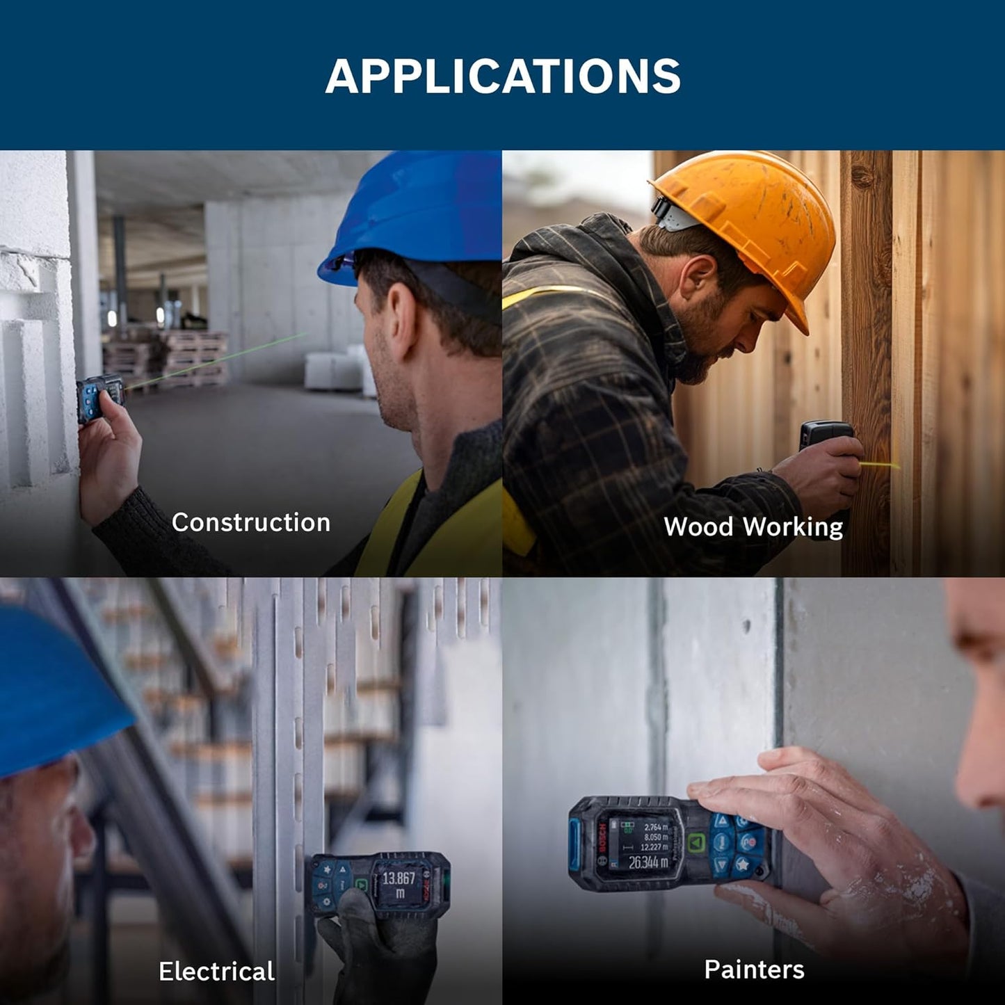 BOSCH GLM 50-23 G Professional Laser Measurer| 2-in-1 Distance & Angle Measurer | Green Laser Class 2, Range up to 50 m, ±1.5 mm | Memory Function, IP65 Rated| Batteries Included| 1 Year Warranty