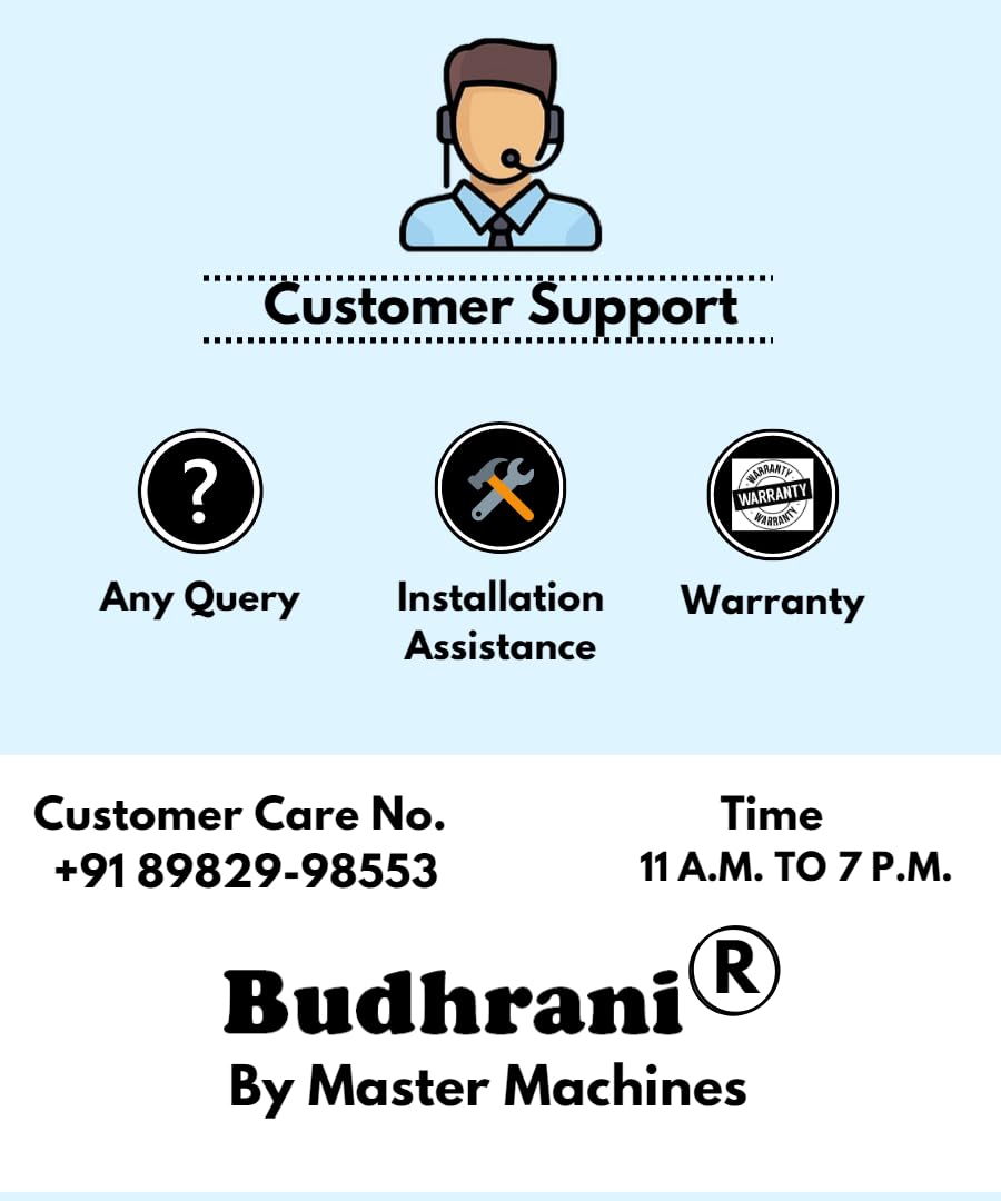 Budhrani® by MASTER MACHINES Double Wheel Barrow Trolley, Cement Trolley, Wheel Cart, Construction Trolley