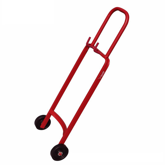 FAMILIA- Heavy Duty LPG Gas Cylinder Trolley with Wheels & Hooks - Easy Grip for Effortless Pickup Carry and Transfer - Robust and Durable Construction - RED